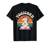 Yogicorn Retro Unicornio Yoga Meditación Cute Graphic Girls Camiseta