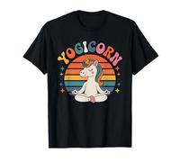 Yogicorn Retro Unicornio Yoga Meditación Cute Graphic Girls Camiseta