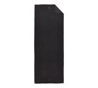 Yogitoes Manduka - Toalla de yoga para esterilla antideslizante y de secado rápido para yoga caliente con puntos de agarre inferior de goma, 68 pulgadas de largo, ónix fino y ligero