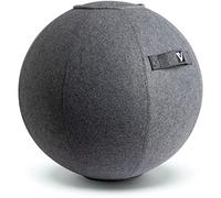 YOGIVO Silla de bola sentada para escritorio de oficina en casa, pelota de ejercicio y estabilidad para fitness, pilates y equilibrio ergonómico, incluye funda y bomba