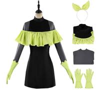 YOGLY MEM cho Disfraz Mujer Cosplay Anime Oshi no ko 3 Idol Performances Uniforme Set Vestido y Top con Tocado Guantes para Carnaval Halloween Fiesta Mascarada Fancy Juego de rol Traje