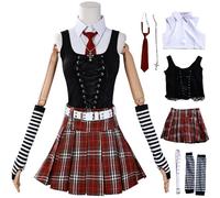 YOGLY MisaMisa Disfraz con Collar Mujer Cosplay Misa Amane JK Uniforme Set para Carnaval Halloween Fiesta Mascarada Juego de rol Anime Show Traje