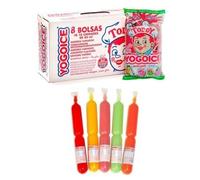 Yogo Ice Golosinas Líquida - Polo Refrescante - Líquido para Congelar en Casa - 8 Bolsas - 96 Unidades - Sin Gluten