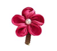 YOGOTEU Goma para el pelo en forma de flor, cable para teléfono, cuerda de pelo suave, goma elástica para el cabello para niñas