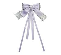 YOGOTEU Horquilla para el pelo, con forma de lazo, para novia, lazo de primavera, clip para el pelo de boda, clip para el pelo para mujer, clip para cola de caballo