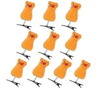 YOGOTEU Horquilla para mujer, 10 piezas de lindos ratones, adorno divertido para mascotas, clip lateral para el pelo, clip de resorte, clip de pato, tocado de dibujos animados, accesorios para el pelo