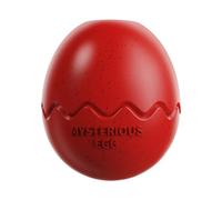 YOGOTEU Juguete para masticar para perros, juguete dental para masticar, juguete dental para masticar agresivo, pérdidas, juguete de alimentos para limpieza de dientes, 100 x 100 x 114 mm, rojo