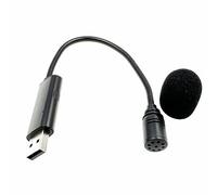 YOGOTEU Micrófono omnidireccional USB omnidireccional de 22,8 cm para juegos, chat, ordenador portátil, PC, micrófono, con interruptores, compatible con todos los sistemas de