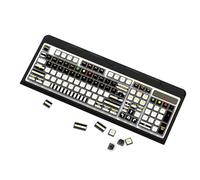YOGOTEU PBT Puddings - Juego de teclas para teclado mecánico (116 unidades), diseño de rayas de cebra