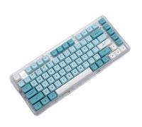 YOGOTEU PBT - Teclas azules y blancas de 125 teclas XDA, juego de teclas mecánicas