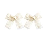 YOGOTEU Pinza para el pelo, 1 unidad/2 piezas estilo francés con lazo de encaje, clip para el pelo para banquetes de fiesta para niñas que toman fotos