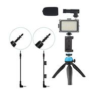 YOGOTEU Trípode de teléfono flexible de viaje belleza soporte para teléfono micrófono luz de relleno soporte para cámara soporte clip