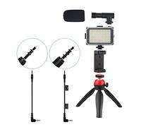 YOGOTEU Trípode de teléfono flexible de viaje belleza soporte para teléfono micrófono luz de relleno soporte para cámara soporte clip