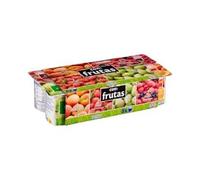 Yogur con frutas Hacendado 2 con melocotón, 2 con fresas, 2 con pera y 2 con frutos silvestres 8 ud. x 125 g Pack 8