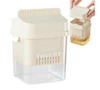 Yogurt Filter Strainer, Large Capacity Separator, Pressure Maker Tool, Buttermilk Cheese Straining Container, Kitchen Filtration Feature for Home, Fridge, Meal Prep, Cooking, 5,12 x 4,53 x 6,61