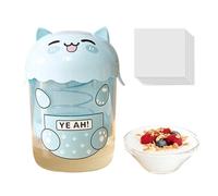 Yogurt Strainer, Cat Shaped Food Sieve, Kitchen Sifter, Straining Tool, 7.99x5.91 inches, Handy Accessory for Baking Milk Cheese Making Cooking Juicing and Daily Prep