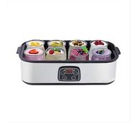 Yogurtera automática con 8 tarros de cristal y enchufe europeo