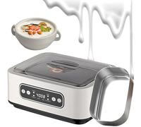 Yogurtera automática Ultimate de 1600 ml con Temporizador de 36 Horas. Control de Temperatura, Pantalla LED, fácil Limpieza. Prepara postres Frescos y saludables Without Cup
