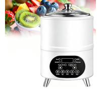 Yogurtera Con Control De Temperatura, Incubador Yogures Para Fermentación | Juegos de tiempo ajustables, olla interior extraíble de acero inoxidable para vino de arroz dulce/vinagre de fruta