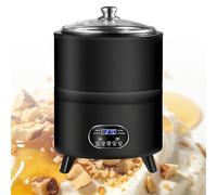 Yogurtera con pantalla LCD, fermentación automática, acero inoxidable, control de tiempo y temperatura, capacidad de 8 litros para yogur, vino de arroz, vinagre de frutas
