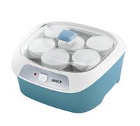 JOCCA - Yougurtera 6 Tarros de cristal / 170ml cada uno/Potencia 20W / Control Automático de Temperatura/Apto para el lavavajillas/Haz tus propios yogures/Yogures naturales sin conservantes