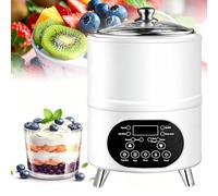 Yogurtera inteligente de temperatura constante, máquina para hacer yogur de 8L/12L, con control de tiempo y temperatura, fermentación a temperatura constante de 360°, yogurtera comercial White-12L