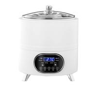 Yogurtera, Máquina Inteligente de Yogurt de Temperatura Constante 8/12L con Control Inteligente y Temporizador, Incubadora de Yogur Casera Máquina de Fermentación Eléctrica White 12L