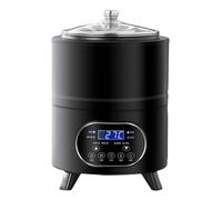 Yogurtera, Máquina Inteligente de Yogurt de Temperatura Constante 8/12L con Control Inteligente y Temporizador, Incubadora de Yogur Casera Máquina de Fermentación Eléctrica Black 8L