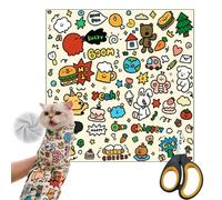 YOHFRFGX Cat Grooming Wrap, Cat Wrap for Grooming, Anti-Bite, Multifunctional Velcro Wrap for Cat, Cat Wrap for Cutting Nails, Anti-Escape Calming Wrap for Medicine, Anti-Bite Anti-Scratch (L,White)