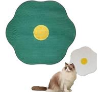 YOHFRFGX Flower Scratching Pad for Cats on Wall, Cat Wall Scratcher Corrugated Cardboard, Wall Cat Scratcher, Cat Scratching Mat Furniture Protector (Green)