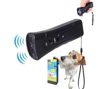 YOHFRFGX MAX Trainer Bark Control, Antibarking Device for Dogs Ultrasonic with Control Long Range, Antibarking Device for Dogs with LED Flashlight (Battery Model,Black)