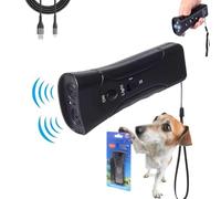 YOHFRFGX MAX Trainer Bark Control, Antibarking Device for Dogs Ultrasonic with Control Long Range, Antibarking Device for Dogs with LED Flashlight (Charging Model,Black)