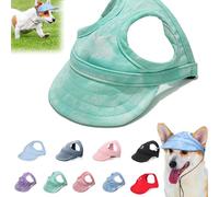 YOHFRFGX Outdoor Sun Protection Hood for Dogs, 2024 New Dog Outdoor Sun Protection Hat, Sun Hat for Dogs, Dog Hat, Puppy Sun Hat, Adjustable Strap (S,Cloudy Green)