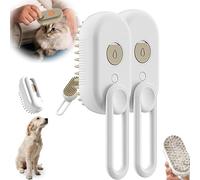 YOHFRFGX Peine Spritz Defur, 2024 Nuevo Peine Spritz Defur para Gatos, Cepillo de Agua 3 en 1, Cepillo de Aseo para Eliminar el Pelo enredado y Suelto (White 2pcs)