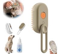 YOHFRFGX Peine Spritz Defur, 2024 Nuevo Peine Spritz Defur para Gatos, Cepillo de Agua 3 en 1, Cepillo de Aseo para Eliminar el Pelo enredado y Suelto (Gray+20ml Leave-in Essence)