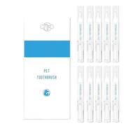 YOHFRFGX Pet Toothbrush Pen, Pet Dog Teeth Cleaning Pen, Dog Tartar Remover for Teeth, Cat/Dog Tooth Whitening & Cleaning, Natural Plant Substance - Pet Teeth Repairing Kit (10 pcs)