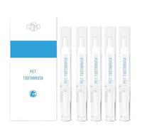 YOHFRFGX Pet Toothbrush Pen, Pet Dog Teeth Cleaning Pen, Dog Tartar Remover for Teeth, Cat/Dog Tooth Whitening & Cleaning, Natural Plant Substance - Pet Teeth Repairing Kit (5 pcs)