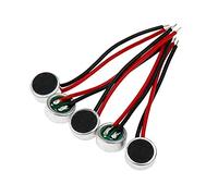 Yohii Micrófono de condensador electret de 6 mm de diámetro, 3,5 mm de grosor, 5 unidades