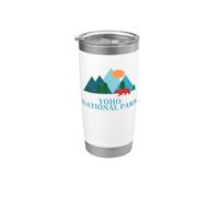 Yoho National Park in Canada Nature Vacation Souvenir Design Vaso térmico de acero inoxidable de doble pared
