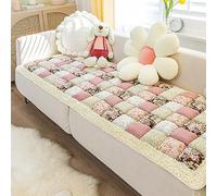 YOHOCS Bohemian Patchwork algodón Acolchado sofá sofá Cubierta, Funny Fuzzy sofá Cubierta, algodón Acolchado Antideslizante sofá Cubre Funda,F,70 * 150cm/27.5 * 59inch