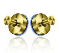 YOHOM Gancho de Ventosa para Toallas Colgador de Baño Toallero Fuerte de Acero Inoxidable con Ventosa de Ducha Cocina de Pared Sin Taladro Oro 2 Piezas