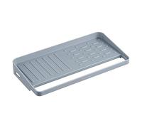 YOHOM Porta Esponjas con Ventosa Soporte de Esponja para Fregadero de Cocina Organizador Fregadero Bandeja de Goteo, Gris