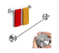 YOHOM Suction Cup Towel Bar for Shower 22 Inch Stainless Steel Bathroom Hand Towel Holder Suction Washcloth Holder Kitchen Towel Rack for Glass Shower
