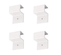 Yohong 4 patas de soporte para puerta de mascotas, puertas de perro independientes, accesorios de refuerzo estabilizadores de anclaje, diseño para 0.8 pulgadas de grosor (blanco)