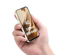 YOHOPE 4G Unlocked Mini Smartphone - Pantalla HD 3.88", Dual SIM Dual Standby, Batería 1950mAh, Face ID - Ideal para niños y Estudiantes como móvil de Copia de Seguridad (beige-4G)