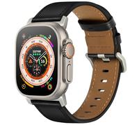 Yohryi Compatible con Apple Watch Band de 49 mm, 45 mm, 44 mm, 42 mm, 41 mm, 40 mm, 38 mm, correa de repuesto de cuero genuino Crazy Horse para iWatch Ultra 1 2 Series 9 8 7 6 5 4 3 2 1 SE