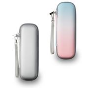 YoHyien 2 Piezas Estuche Cepillo Electrico de Viaje para Oral B iO/Oral B Pro/Philips Sonicare, Funda Cepillo Electrico Portátil, Estuche Rigido Guarda Cepillos de Dientes (Plateado + Degradado)