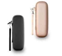 YoHyien 2 Piezas Estuche Cepillo Electrico de Viaje para Oral B iO/Oral B Pro/Philips Sonicare, Funda Cepillo Electrico Portátil, Estuche Rigido Guarda Cepillos de Dientes (Negro + Oro Rosa)