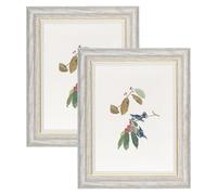 YoHyien Set di 2 Cornici Foto Vintage 15x20 cm, Cornici Portafoto Shabby Chic da Parete e Tavola, Quadro Portafoto Decorative da Appendere Al Muro, Orizzontale e Verticale (Bianco, 15 x 20 cm)