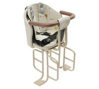 YOICUATGNA Asiento trasero para bicicleta infantil de hasta 5 años, 100 kg, con cinturones de seguridad y reposapiés ampliados, semicerrado, para bicicletas de ciudad y otras bicicletas con asiento